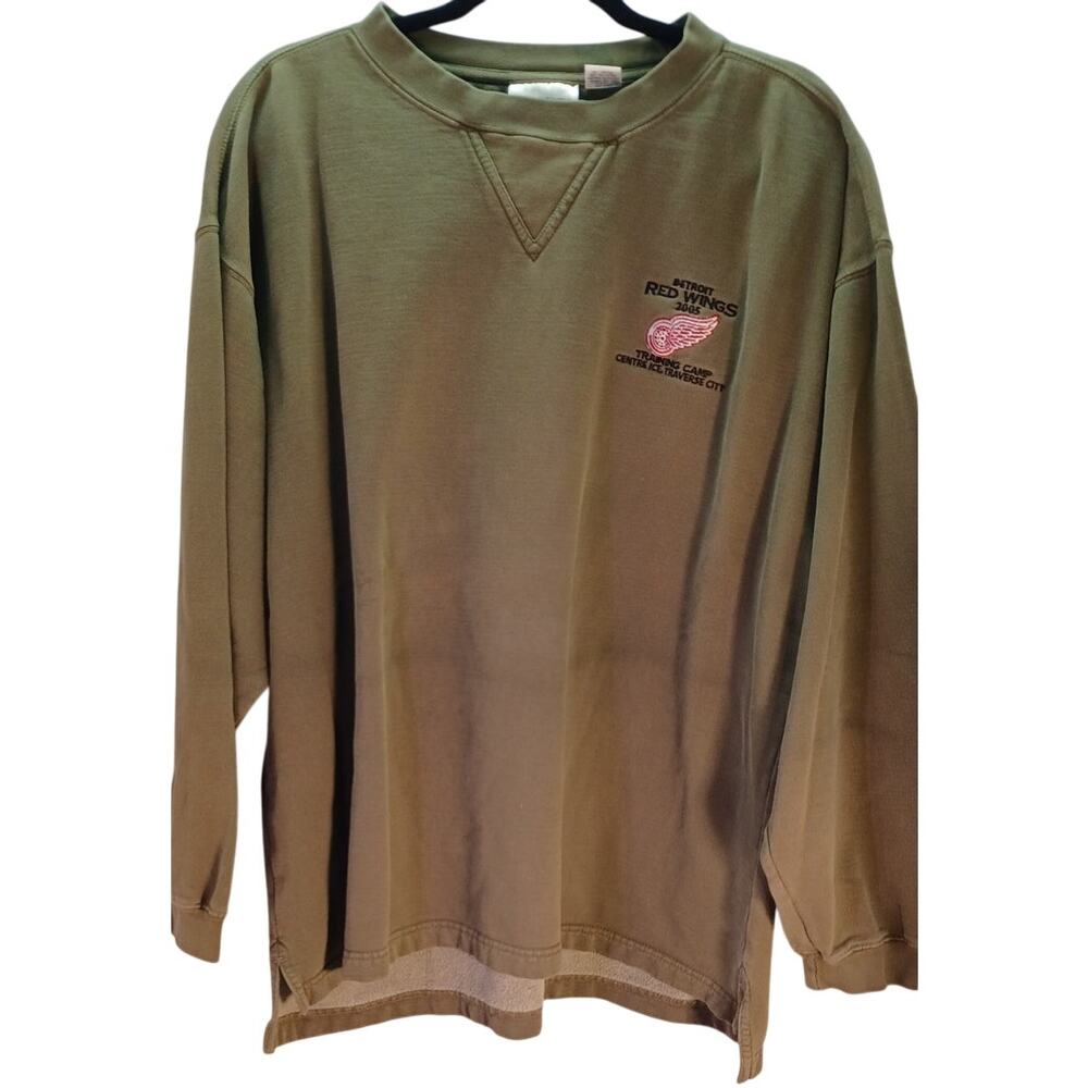 VTG Detroit Red Wings Sweatshirt Training Camp Centre Ice Traverse City Size L